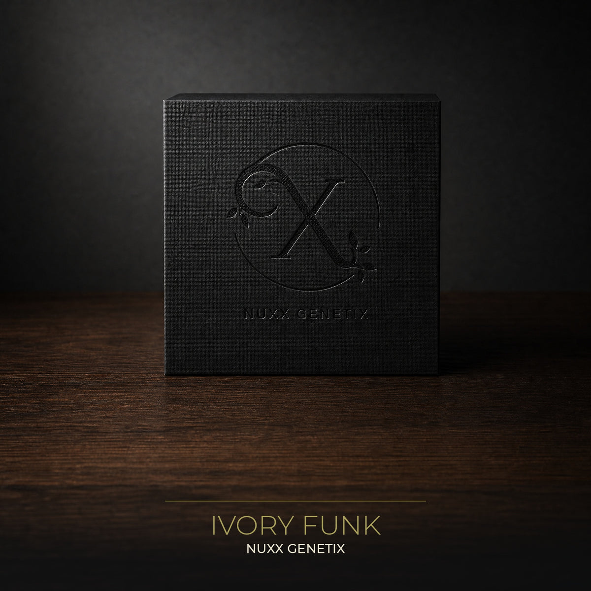 NUXX Ivory Funk – Autoflower Cannabissamen (Vault Limited), NUXX Genetix Verpackung