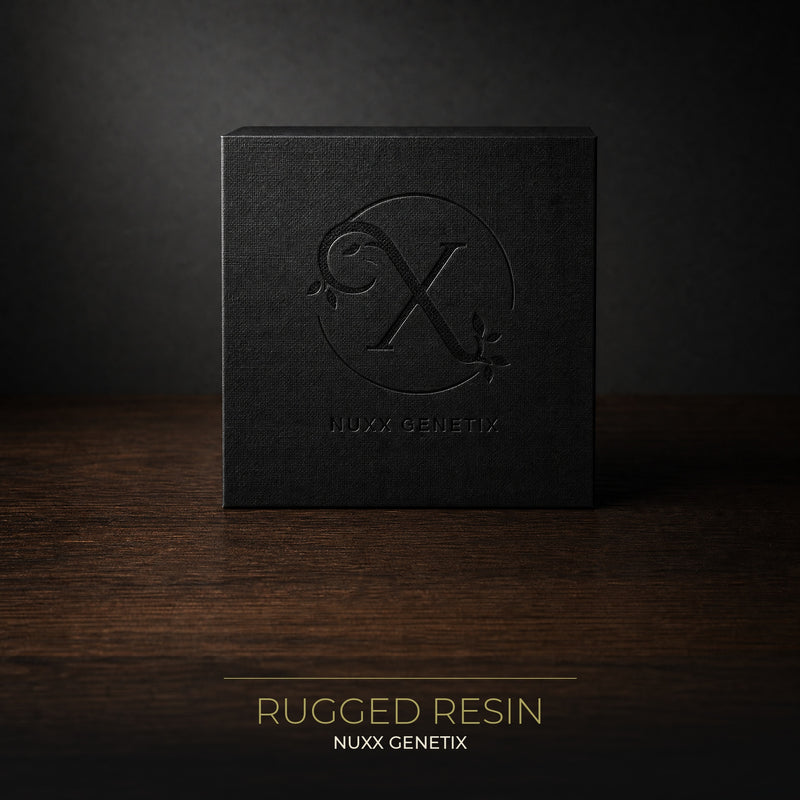 NUXX Rugged Resin – Regular Cannabissamen, NUXX Genetix Verpackung